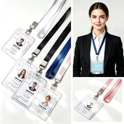 Transparent Pass ID Card Holder